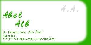 abel alb business card